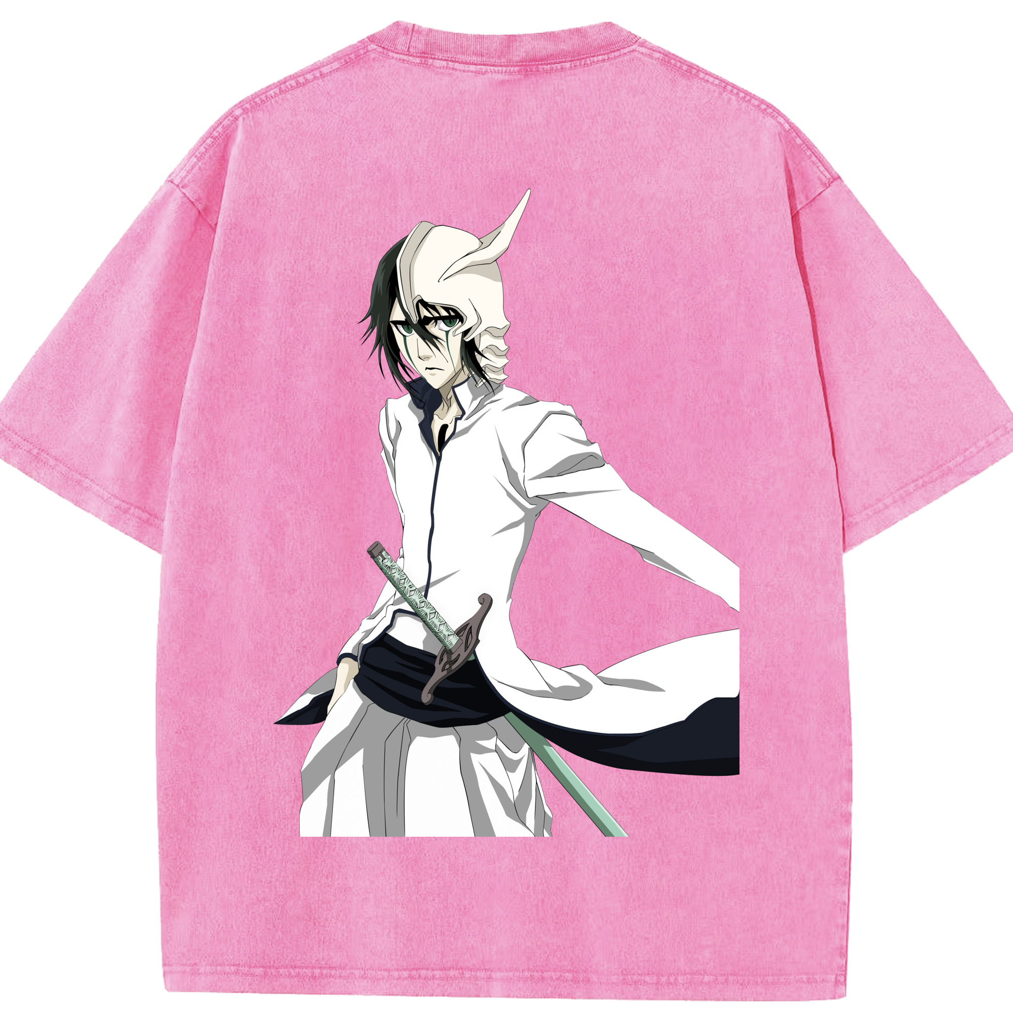 （画像用） ブリーチ ウルキオラ·シファー BLEACH Ulquiorra cifer 綿100% ヴィンテージ風 半袖Tシャツ（背面プリント）